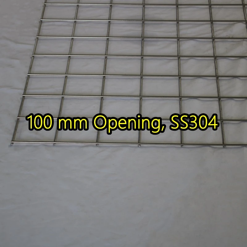 Bảng điều khiển lưới th&eacute;p h&agrave;n SS304 mở 100 mm