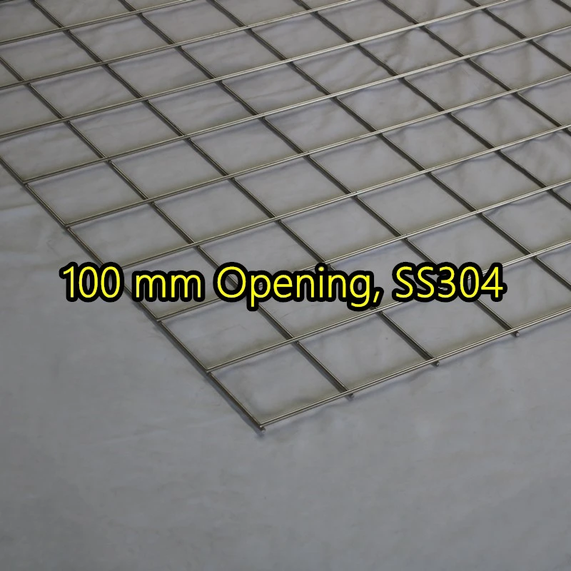 Bảng điều khiển lưới th&eacute;p h&agrave;n SS304 mở 100 mm