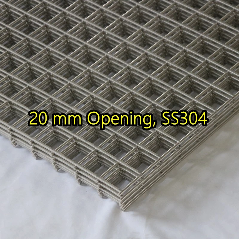 Bảng điều khiển lưới th&eacute;p h&agrave;n SS304 mở 20 mm