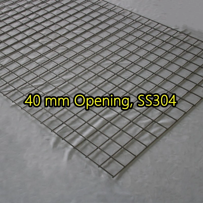 Bảng điều khiển lưới th&eacute;p h&agrave;n SS304 mở 40 mm