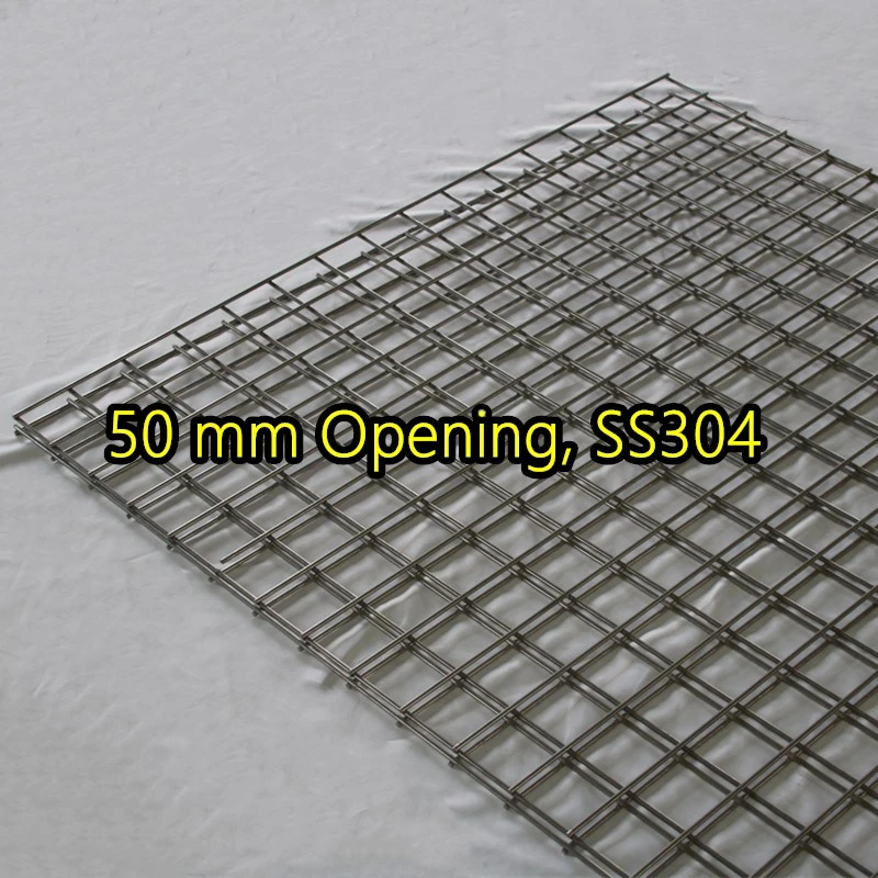 Bảng điều khiển lưới th&eacute;p h&agrave;n SS304 mở 50 mm