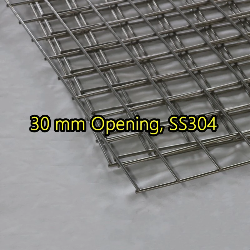 Bảng điều khiển lưới th&eacute;p h&agrave;n SS304 mở 30 mm