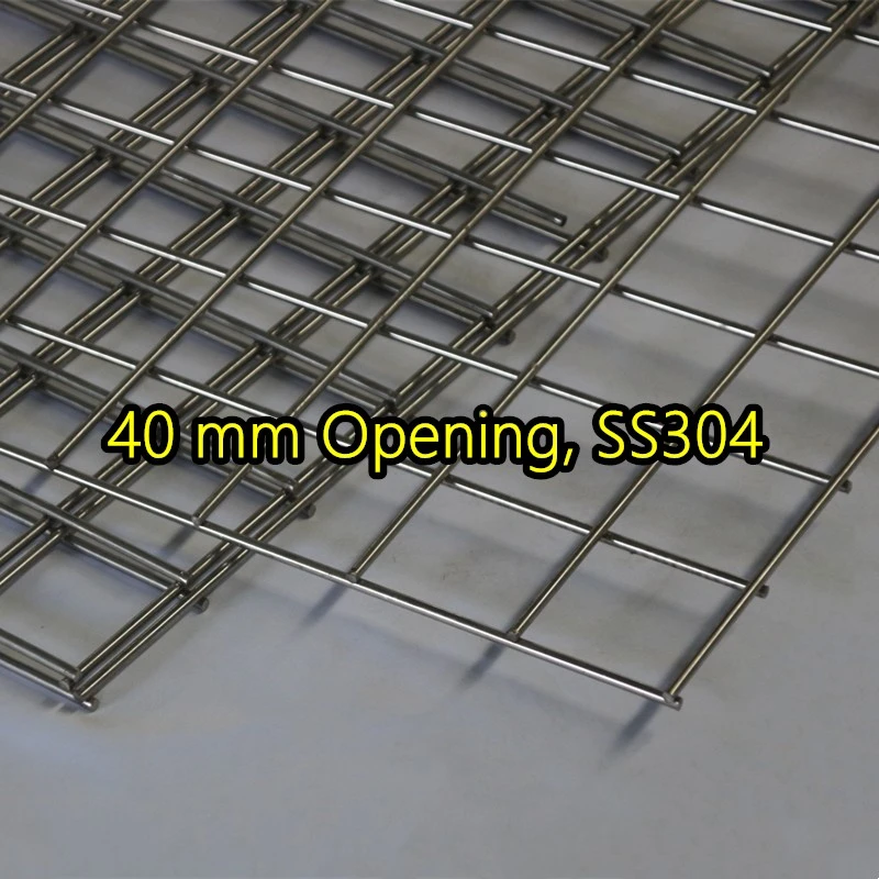 Bảng điều khiển lưới th&eacute;p h&agrave;n SS304 mở 40 mm