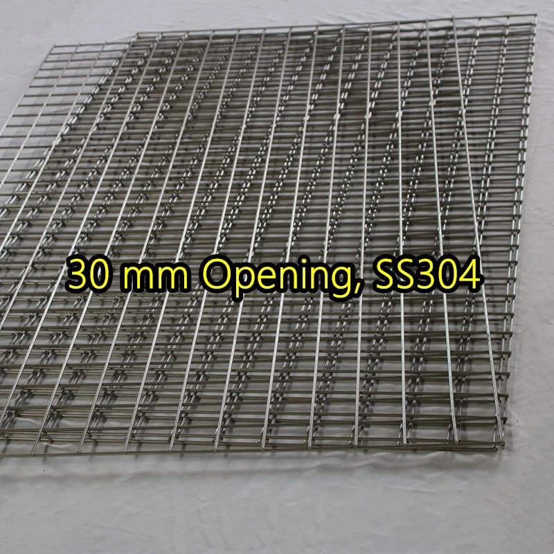 Bảng điều khiển lưới th&eacute;p h&agrave;n SS304 mở 30 mm