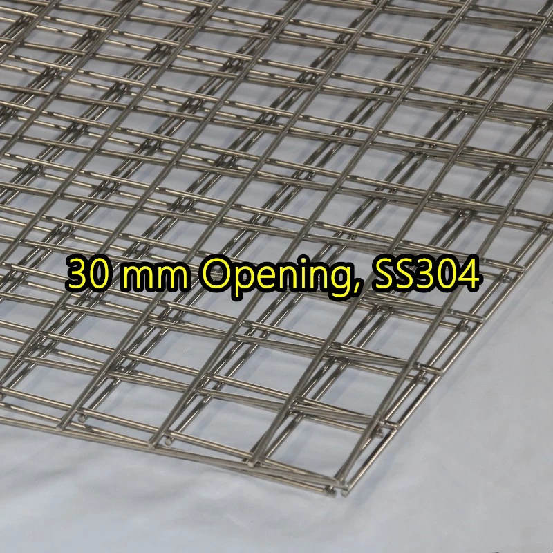 Bảng điều khiển lưới th&eacute;p h&agrave;n SS304 mở 30 mm