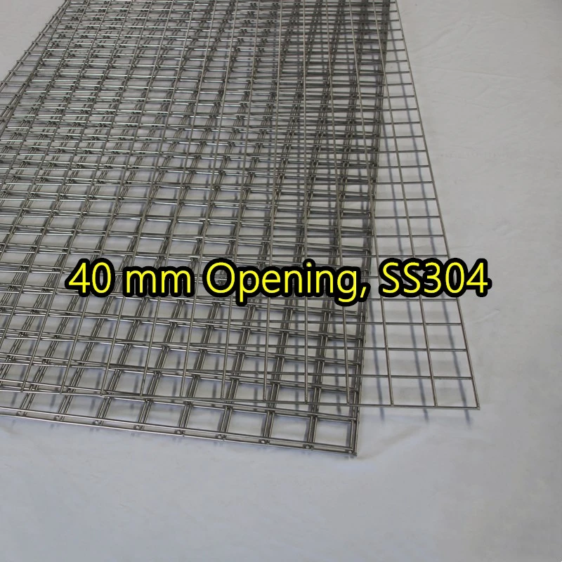 Bảng điều khiển lưới th&eacute;p h&agrave;n SS304 mở 40 mm
