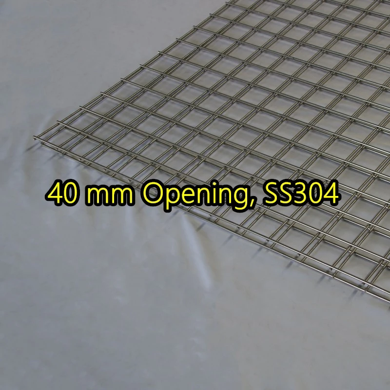 Bảng điều khiển lưới th&eacute;p h&agrave;n SS304 mở 40 mm