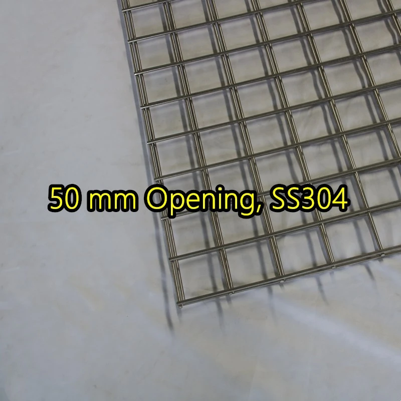 Bảng điều khiển lưới th&eacute;p h&agrave;n SS304 mở 50 mm